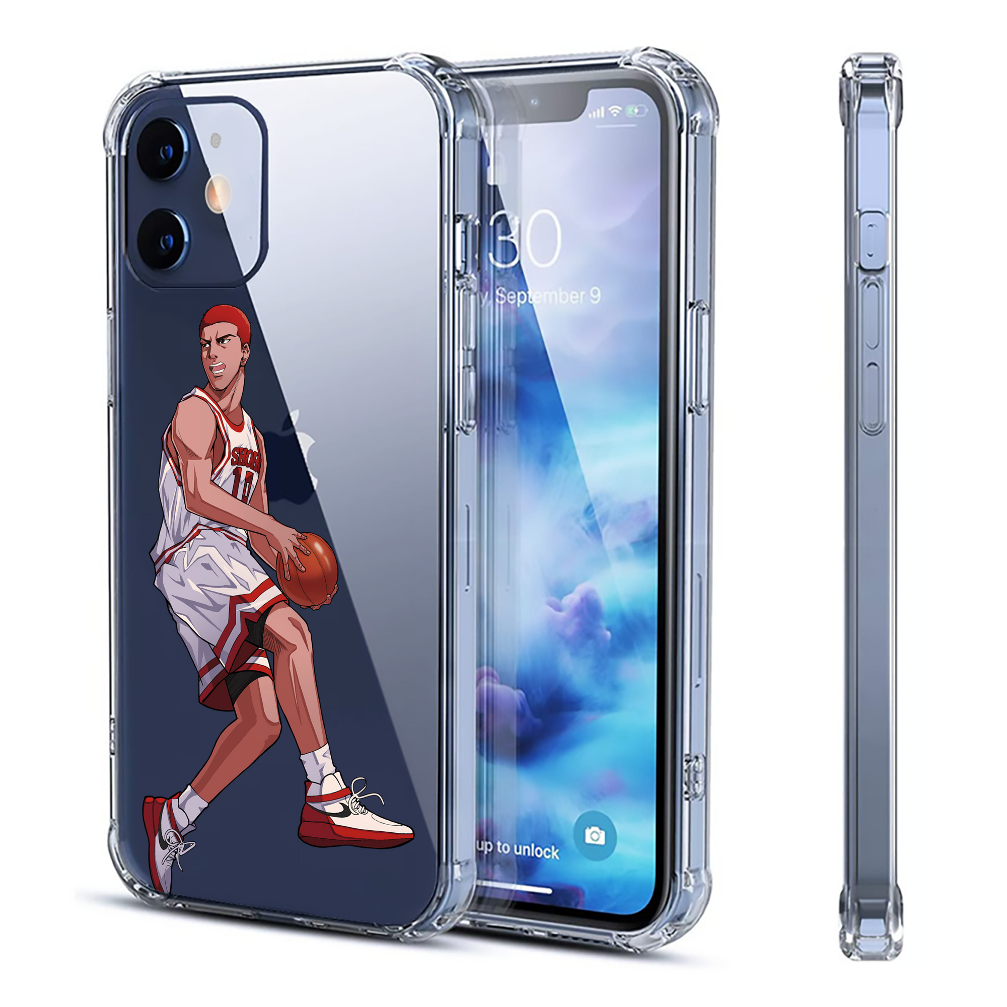 （画像用） SLAM DUNK／スラムダンク 【iPhone 12シリーズ対応】透明スマホケース（クリアソフトケース）